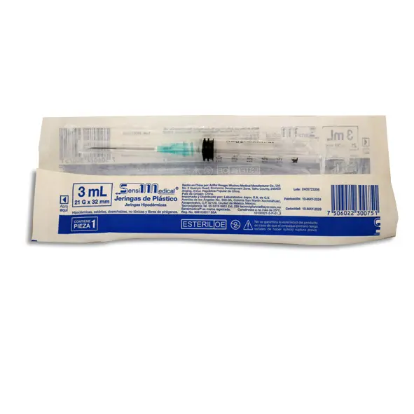 JERINGA 3ML 21X32 VDE SENSIMEDICAL Pieza - 1 Pieza