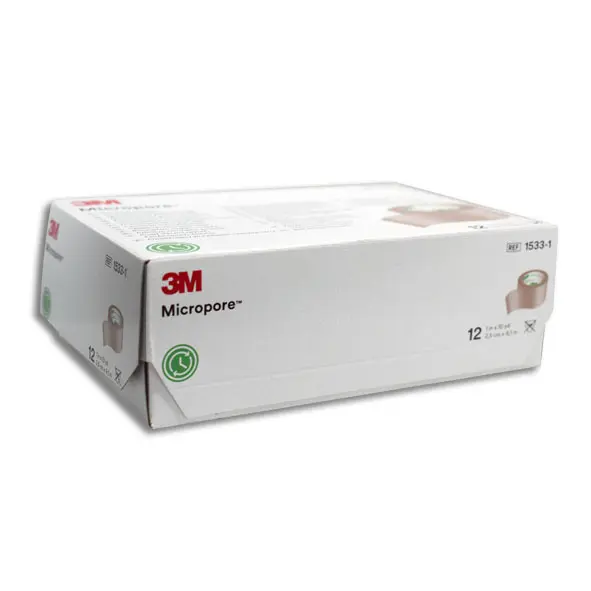 CINTA MICROPOROSA PIEL 3M 2.5CM  Caja - c/12