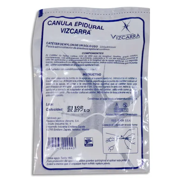 CANULA EPIDURAL VISCARRA Pieza - 1 Pieza