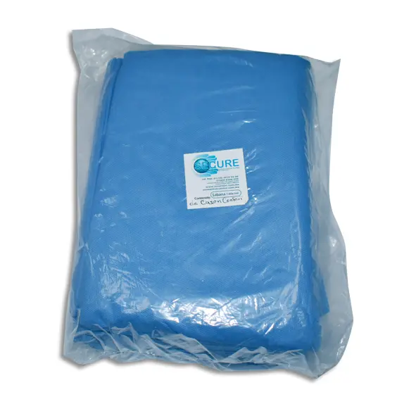 [33715051745G] SABANA 100X180 AZUL 45GR Bolsa - c/10