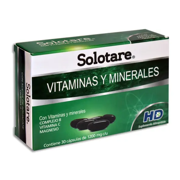 SOLOTARE ACEITE DE AGUACATE OMEGA 3 Capsulas - c/30