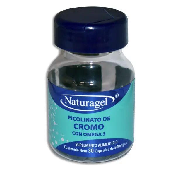 [7503036782443] PICOLINATO DE CROMO CON OMEGA 3 NATURAGEL Capsulas - c/30