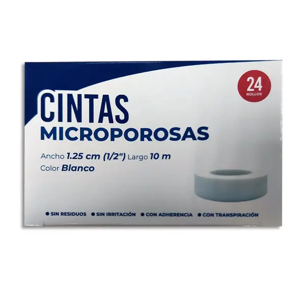 CINTA MICROPOROSA BCA CINTAPORE 1.25CMX10M Caja - c/24