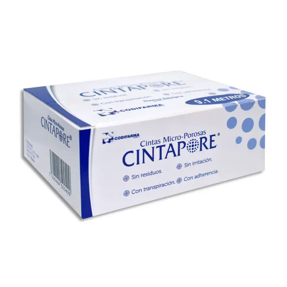 CINTA MICROPOROSA BCA CINTAPORE 2.5CMX9.1M Caja - c/12