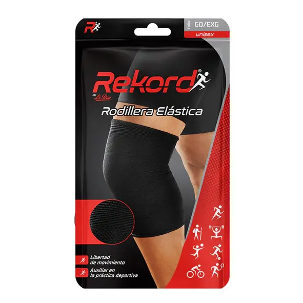 [729514000657] RODILLERA ELASTICA GRANDE/XL REKORD Bolsa - 1 Pieza