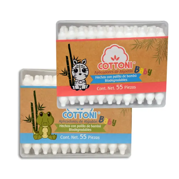 APLICADORES DE ALGODON P/BEBE Caja - c/55