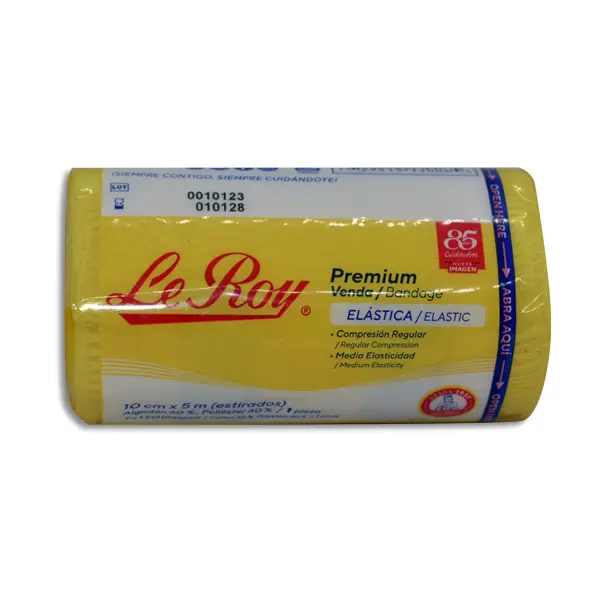 VENDA ELASTICA 10 CMS PREMIUM LEROY Bolsa - 1 Pieza