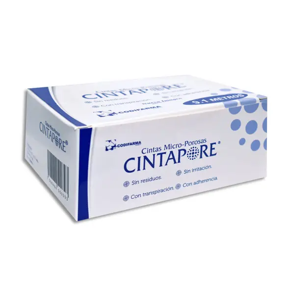 CINTA MICROPOROSA BCA CINTAPORE 1.25CMX9.1M Caja - c/24