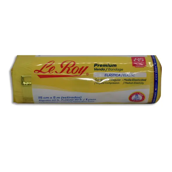 [729513130089] VENDA ELASTICA 15 CMS PREMIUM LEROY Bolsa - 1 Pieza