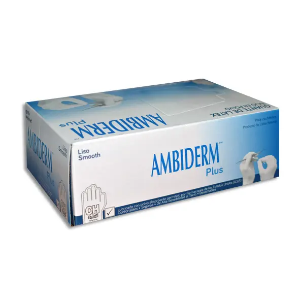 GUANTE AMBIDERM NO ESTERIL CHICO Caja - c/100