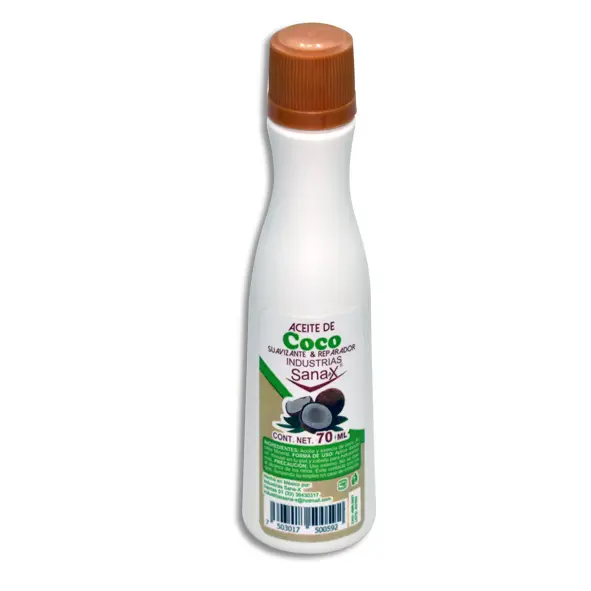 [7503017500592] ACEITE DE COCO SANAX Frasco - 70 ml