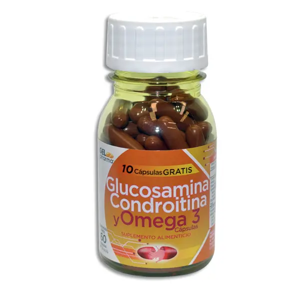 GLUCOSAMINA, CONDROITINA Y OMEGA 3 Capsulas - c/60