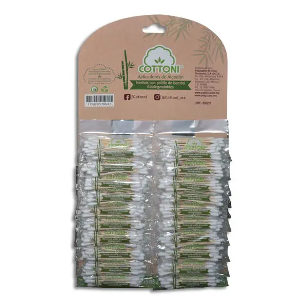 APLICADORES DE ALGODON COTTONI Cartera - c/20