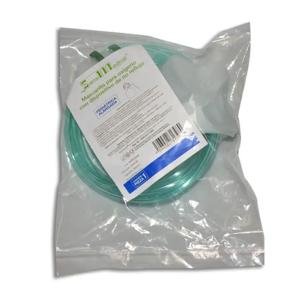 MASCARILLA PARA OXIGENO CON NO REFLUJO Y RESERVORIO PEDIATRICO Pieza - c/1