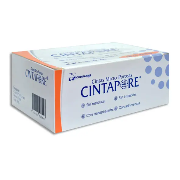 CINTA MICROPOROSA PIEL CINTAPORE 2.5CMX9.1M Caja - c/12