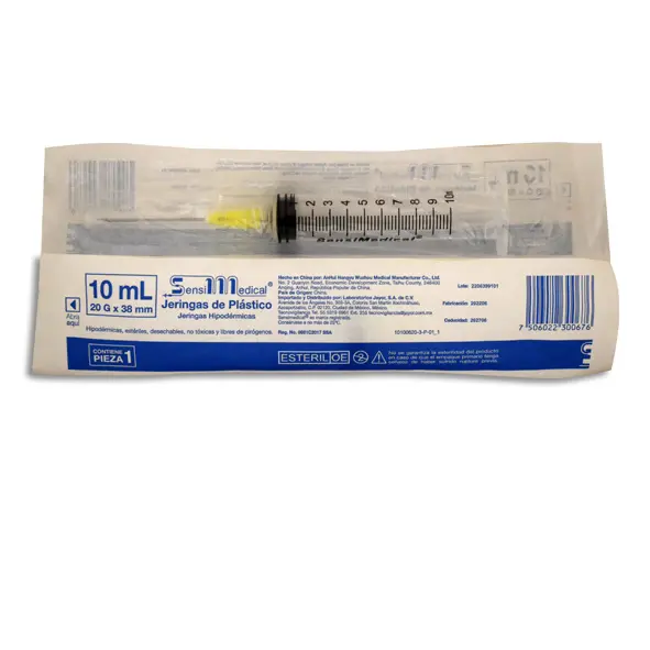 JERINGA 10ML 20X38 AMAR SENSIMEDICAL Pieza - 1 Pieza