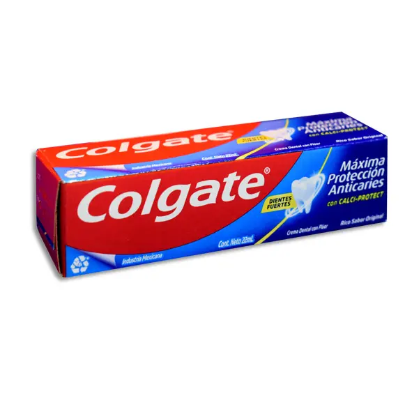 PASTA COLGATE MAXIMA PROTECCION ANTICARIES Tubo - 22 ml