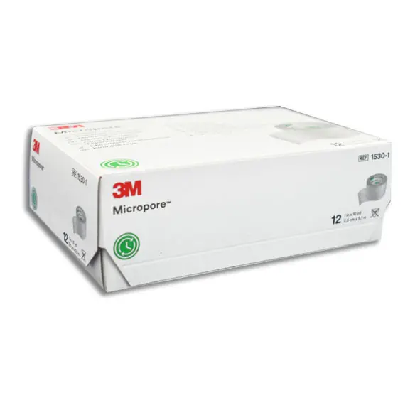 CINTA MICROPOROSA BCA 3M 2.5CM Caja - c/12