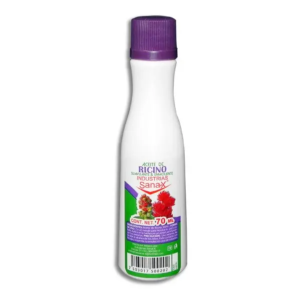 [7503017500202] ACEITE DE RICINO SANAX Frasco - 70 ml
