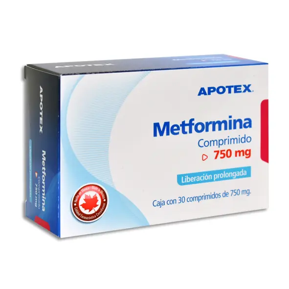 METFORMINA LP 750MG APOTEX Tabletas LP - c/30