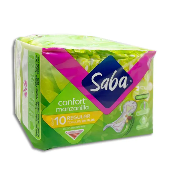 [7501019030345] SABA MANZANILLA CONFORT REGULAR S/ALAS Bolsa - c/10