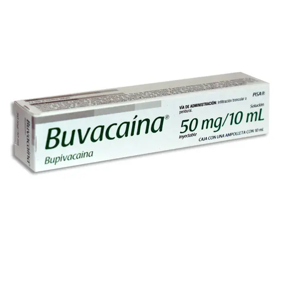 [7501125112430] BUVACAINA 50MG Solucion Inyectable - 10 ml