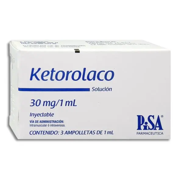 [7501125180583] KETOROLACO 30MG PISA Solucion Inyectable - c/3