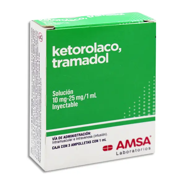 [7501349029040] KETOROLACO-TRAMADOL AMSA Solucion Inyectable - c/3