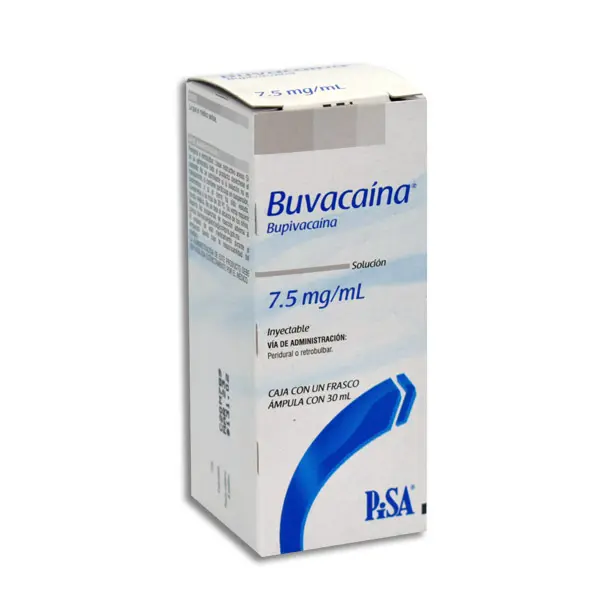 BUVACAINA 7.5MG Solucion Inyectable - 30 ml