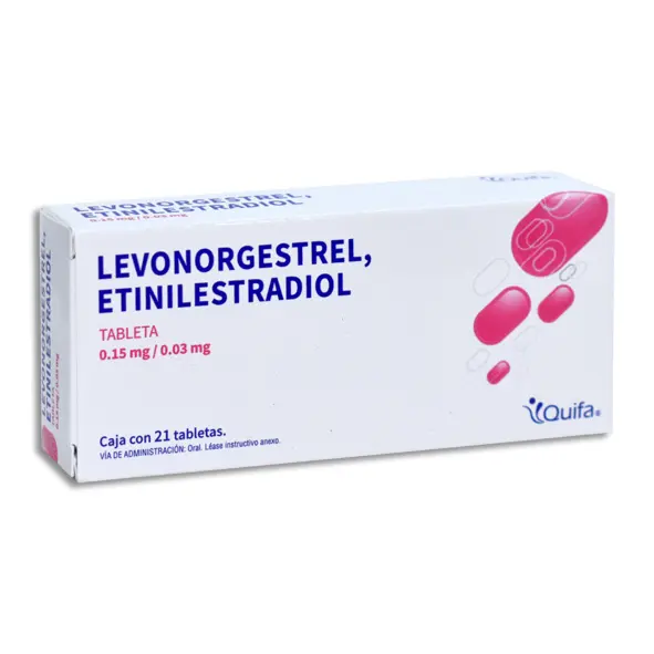 LEVONORGESTREL, ETINILESTRADIOL Tabletas - c/21