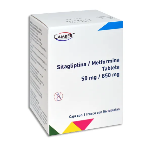 [8903726307748] SITAGLIPTINA / METFORMINA CAMBER Tabletas - c/56