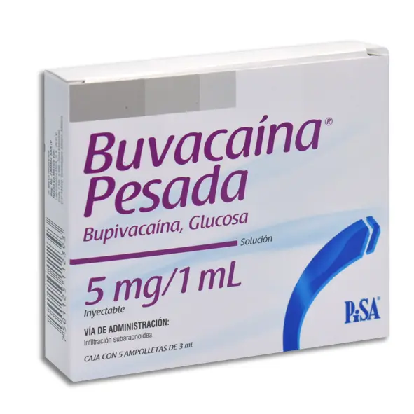 [7501125112393] BUVACAINA PESADA 3ML Solucion Inyectable - c/5