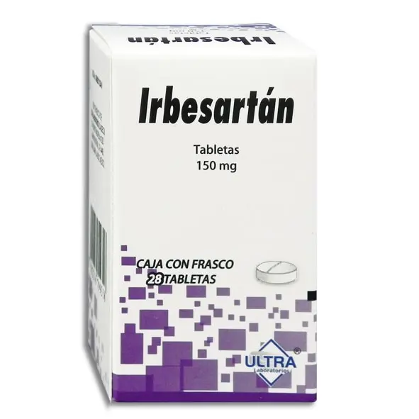 IRBESARTAN 150MG ULTRA Tabletas - c/28