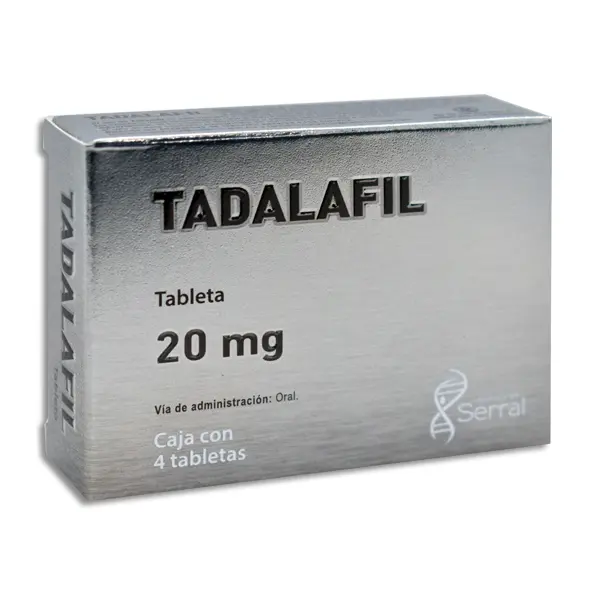 TADALAFIL 20MG SERRAL Tabletas - c/4