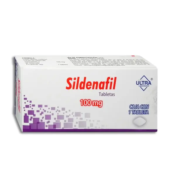 SILDENAFIL 100MG ULTRA Tabletas - c/1