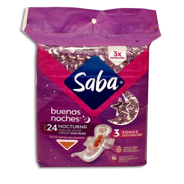 SABA BUENAS NOCHES CON ALAS Bolsa - c/24