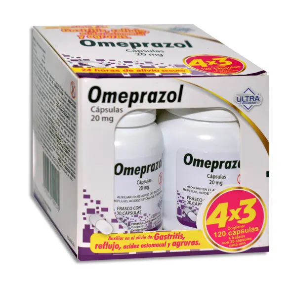 OMEPRAZOL ULTRA 4X3 Capsulas - c/120