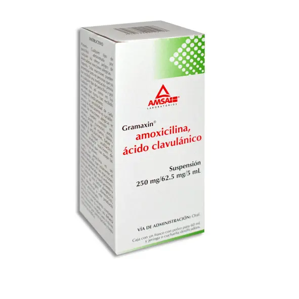 AMOXICILINA , ACIDO CLAVULANICO 250/62.5MG AMSA Suspension - 60 ml