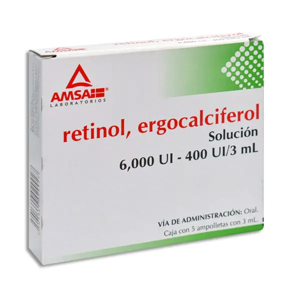 [7501349029927] RETINOL , ERGOCALCIFEROL AMSA Ampolletas - c/5