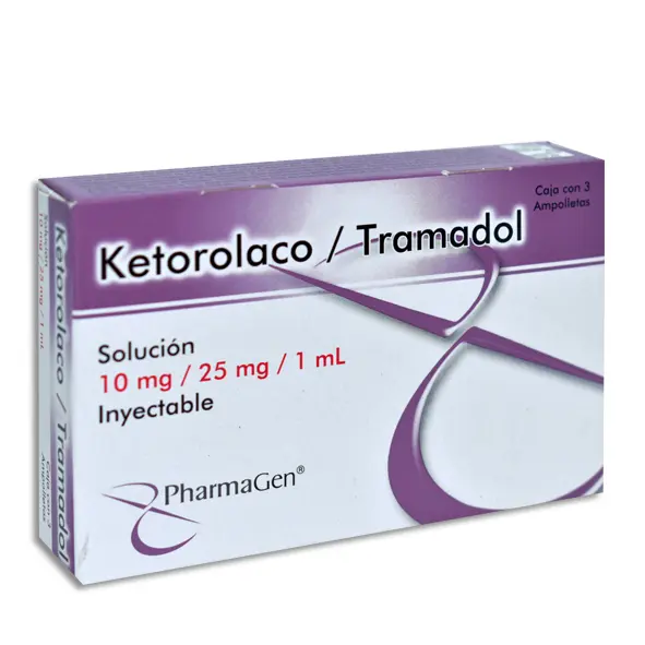 [7501299308844] KETOROLACO/ TRAMADOL Solucion Inyectable - c/3