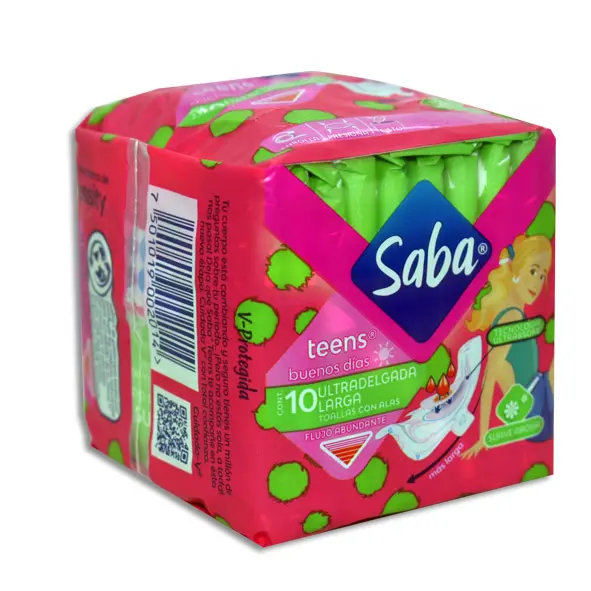 [7501019002014] SABA TEENS LARGA CON ALAS Bolsa - c/10