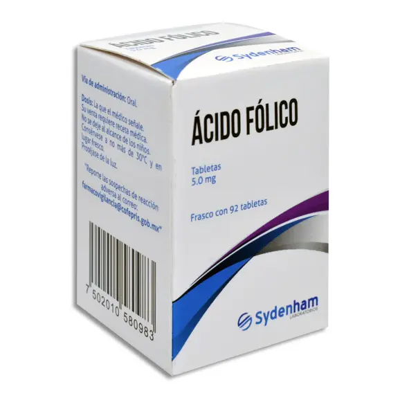 ACIDO FOLICO SYDENHAM Tabletas - c/92