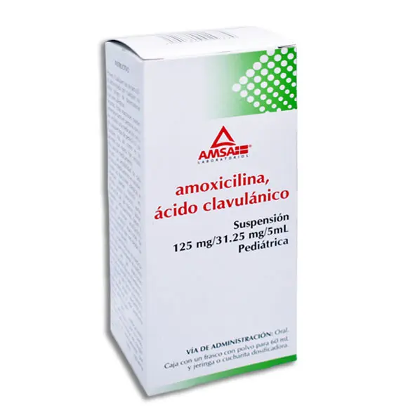 [7501349029774] AMOXICILINA/ACIDO CLAVULANICO 125/31.25MG AMSA Suspension - 60 ml