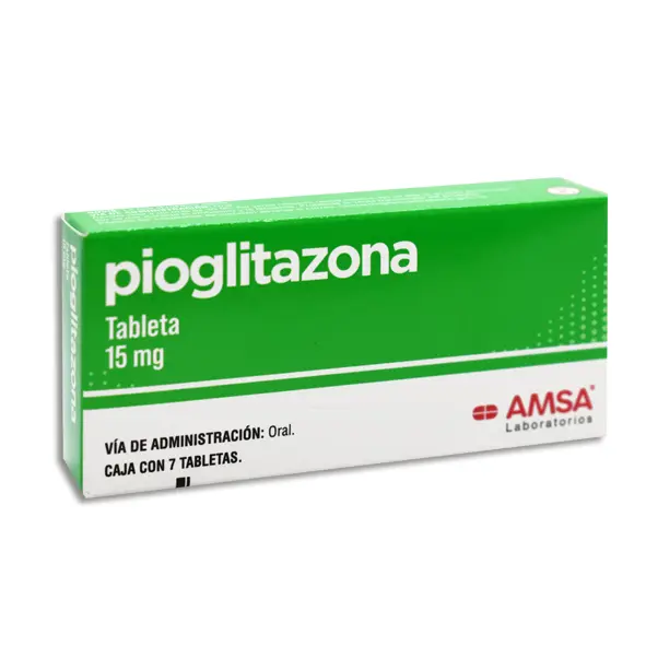 PIOGLITAZONA 15MG AMSA Tabletas - c/7