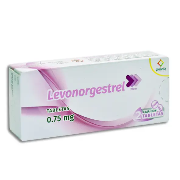 LEVONORGESTREL .75MG AVIVIA Tabletas - c/2