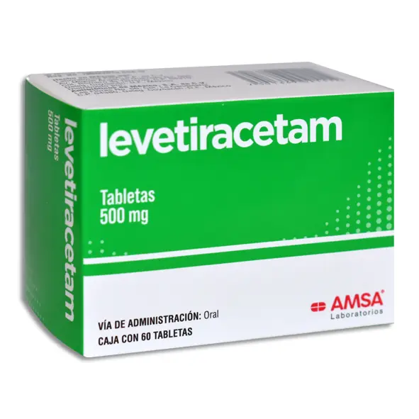 LEVETIRACETAM 500MG AMSA Tabletas - c/60