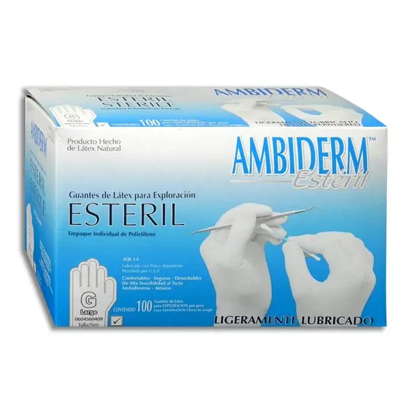 [17502224240663] GUANTE AMBIDERM ESTERIL GRANDE Caja - c/100