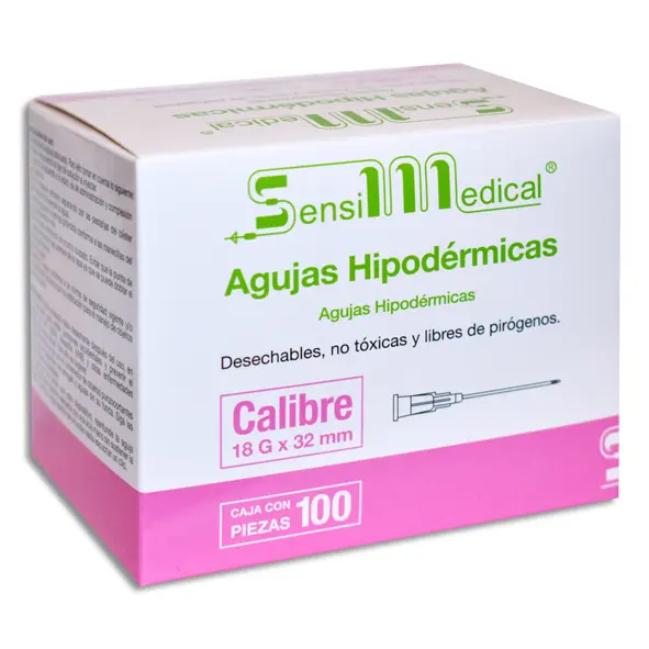 AGUJA HIP SENSIMEDICAL 18X32  Caja - c/100