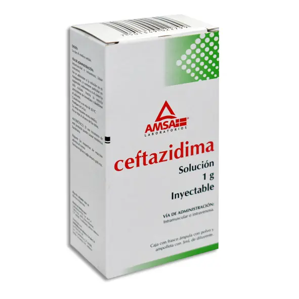 CEFTAZIDIMA AMSA Solucion Inyectable - c/1