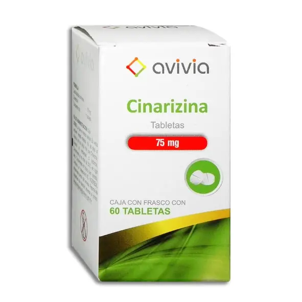 CINARIZINA 75MG AVIVIA Tabletas - c/60